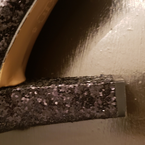 TALBOTS Heels US 8.5 Suede Leather Black Round Toe - Picture 5 of 8